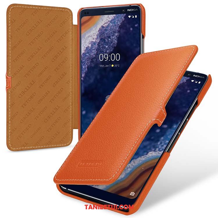 Etui Nokia 9 Pureview Ochraniacz Czerwony Pu, Futerał Nokia 9 Pureview Prawdziwa Skóra Wiatr Telefon Komórkowy