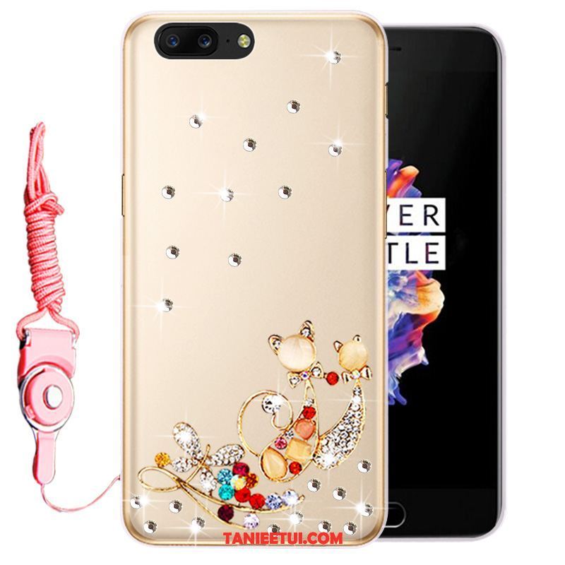 Etui Oneplus 5 All Inclusive Różowe Telefon Komórkowy, Pokrowce Oneplus 5 Kreatywne Silikonowe Rhinestone