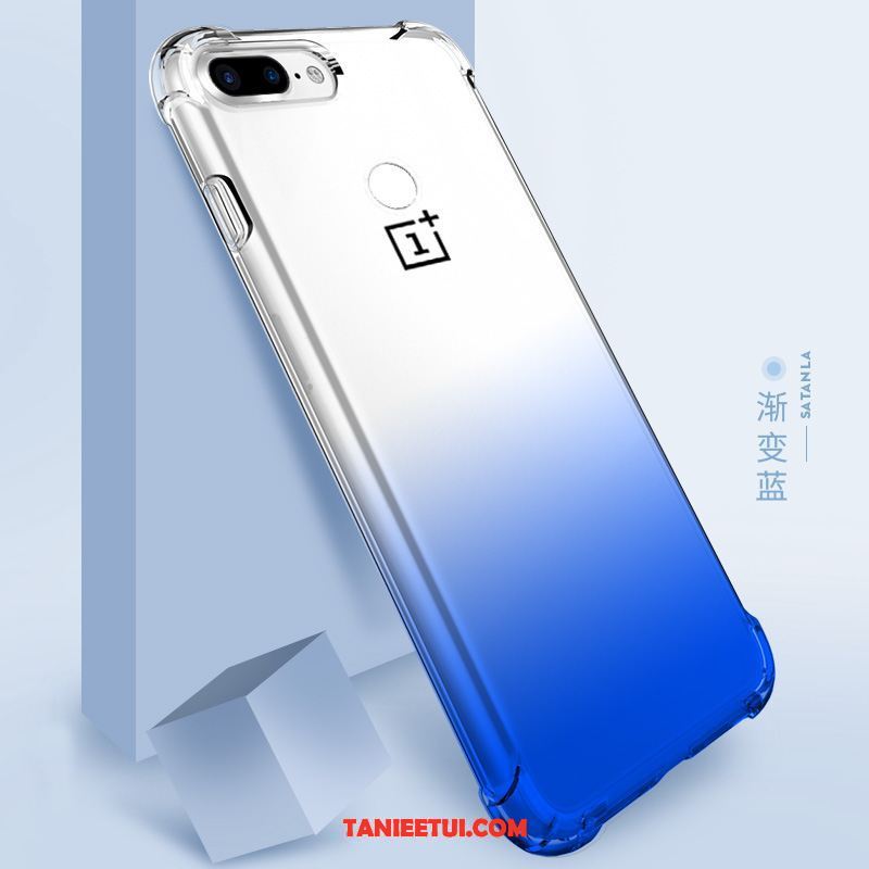 Etui Oneplus 5 Tendencja Przezroczysty Niebieski, Pokrowce Oneplus 5 Anti-fall Silikonowe Gradient