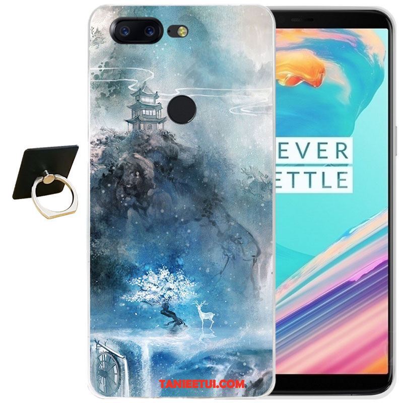 Etui Oneplus 5t Anti-fall Przezroczysty All Inclusive, Obudowa Oneplus 5t Niebieski Telefon Komórkowy Miękki