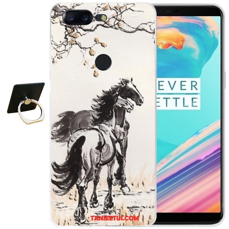 Etui Oneplus 5t Anti-fall Przezroczysty All Inclusive, Obudowa Oneplus 5t Niebieski Telefon Komórkowy Miękki