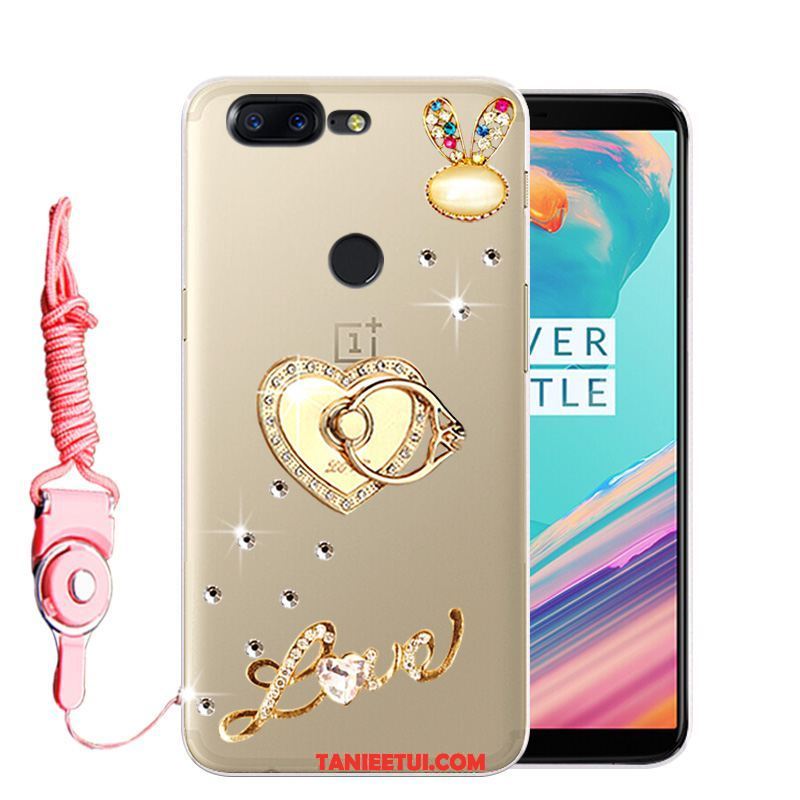 Etui Oneplus 5t Ochraniacz Miękki Rhinestone, Pokrowce Oneplus 5t Anti-fall Różowe Telefon Komórkowy