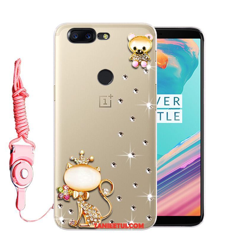 Etui Oneplus 5t Ochraniacz Miękki Rhinestone, Pokrowce Oneplus 5t Anti-fall Różowe Telefon Komórkowy