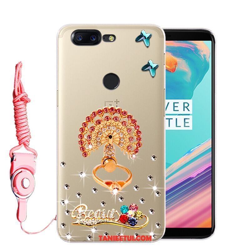 Etui Oneplus 5t Ochraniacz Miękki Rhinestone, Pokrowce Oneplus 5t Anti-fall Różowe Telefon Komórkowy