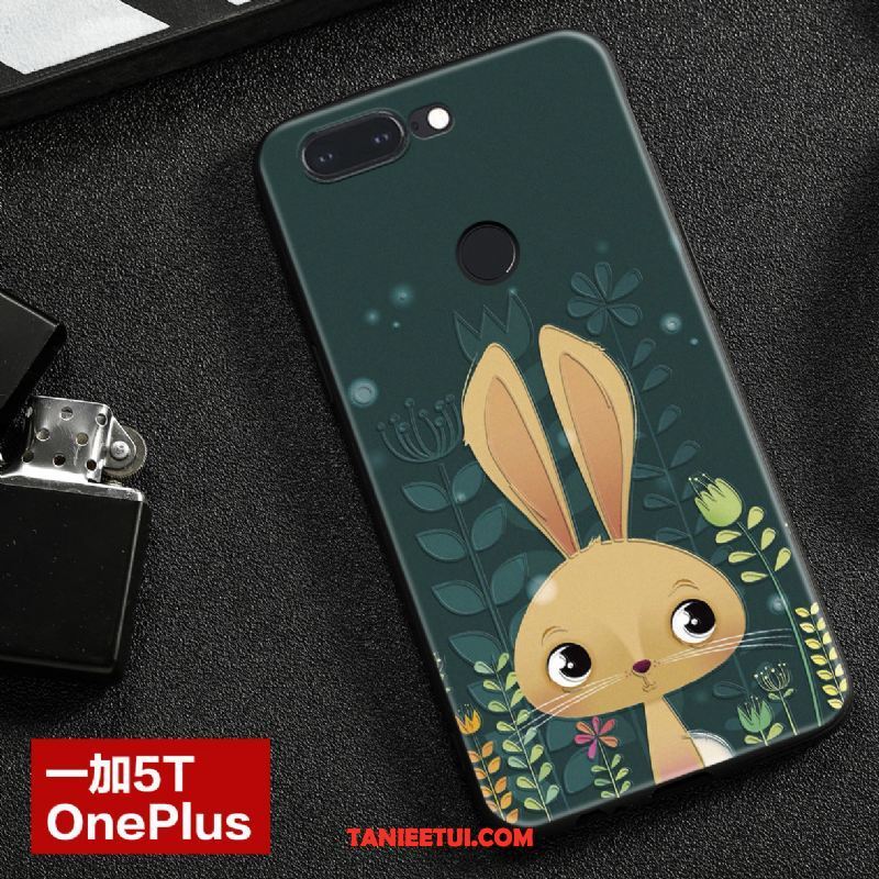 Etui Oneplus 5t Relief Trudno Zielony, Pokrowce Oneplus 5t Nubuku Kreatywne Wiszące Ozdoby