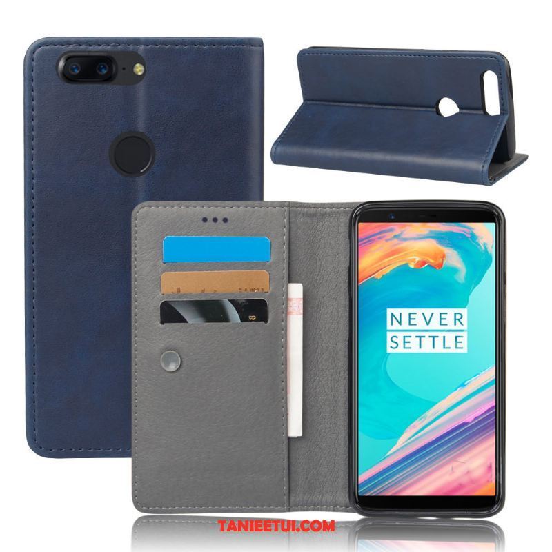 Etui Oneplus 5t Vintage Biznes Ochraniacz, Futerał Oneplus 5t Karta Skórzany Futerał Telefon Komórkowy