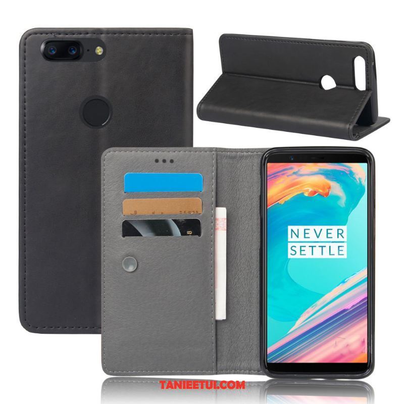 Etui Oneplus 5t Vintage Biznes Ochraniacz, Futerał Oneplus 5t Karta Skórzany Futerał Telefon Komórkowy