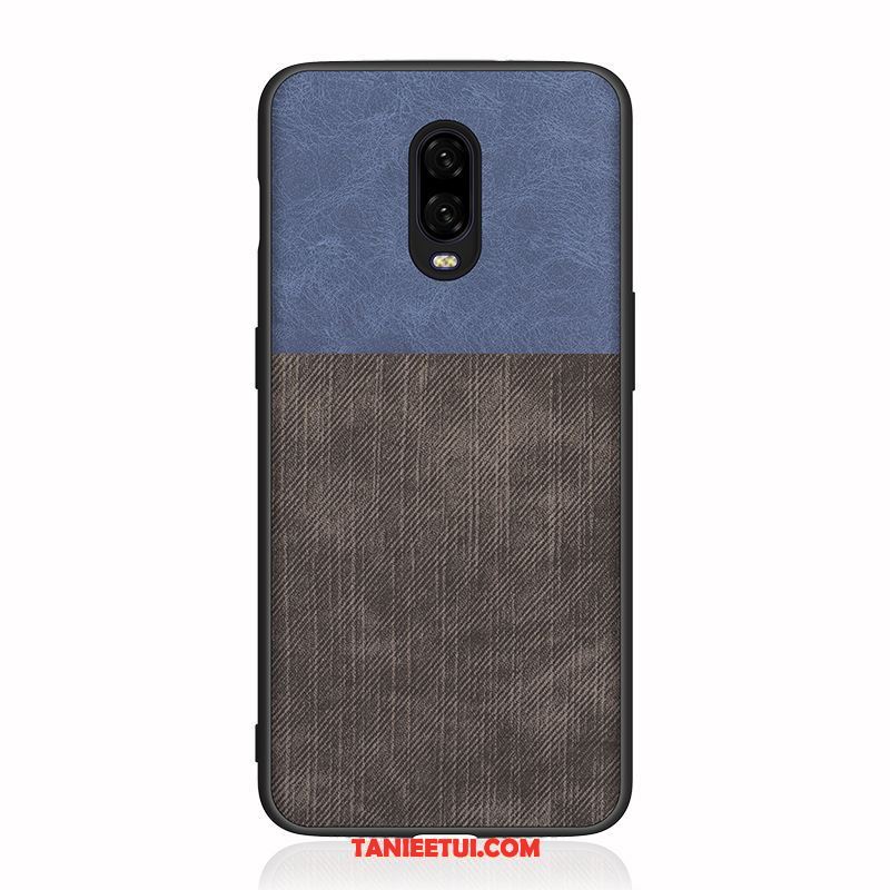 Etui Oneplus 6t Czerwony Miękki Osobowość, Futerał Oneplus 6t Ochraniacz Silikonowe Denim