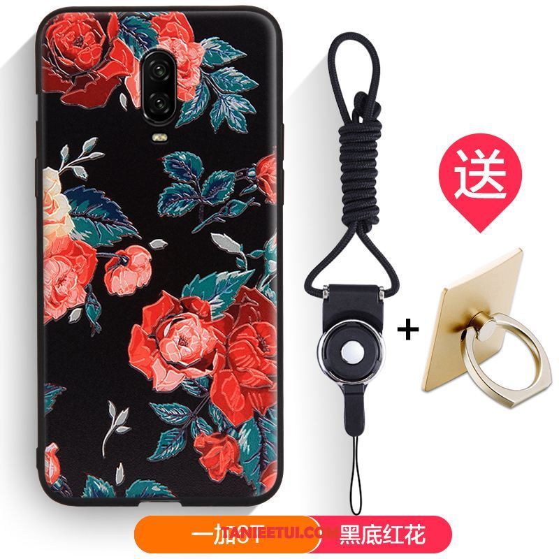 Etui Oneplus 6t Relief Anti-fall Ciemno Niebieski, Obudowa Oneplus 6t All Inclusive Telefon Komórkowy Silikonowe