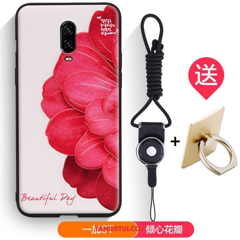 Etui Oneplus 6t Relief Anti-fall Ciemno Niebieski, Obudowa Oneplus 6t All Inclusive Telefon Komórkowy Silikonowe