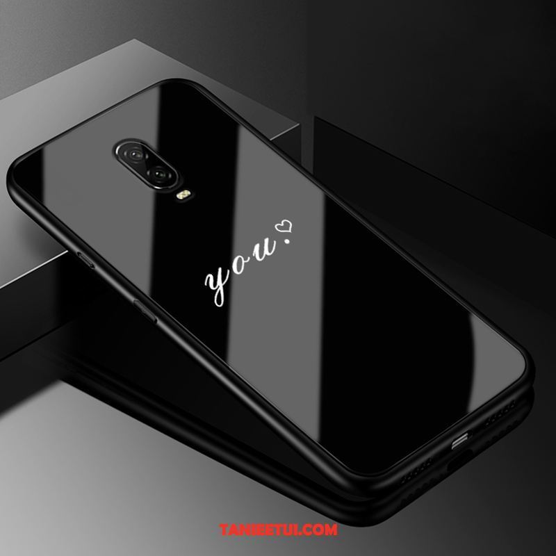 Etui Oneplus 6t Telefon Komórkowy Miękki Szkło, Obudowa Oneplus 6t All Inclusive Ochraniacz Czerwony