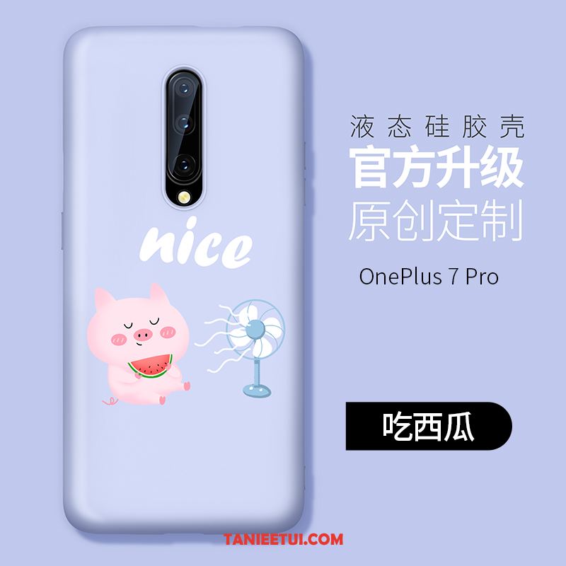 Etui Oneplus 7 Pro Nubuku Czerwony Netto Miękki, Obudowa Oneplus 7 Pro Zielony Cienkie Silikonowe