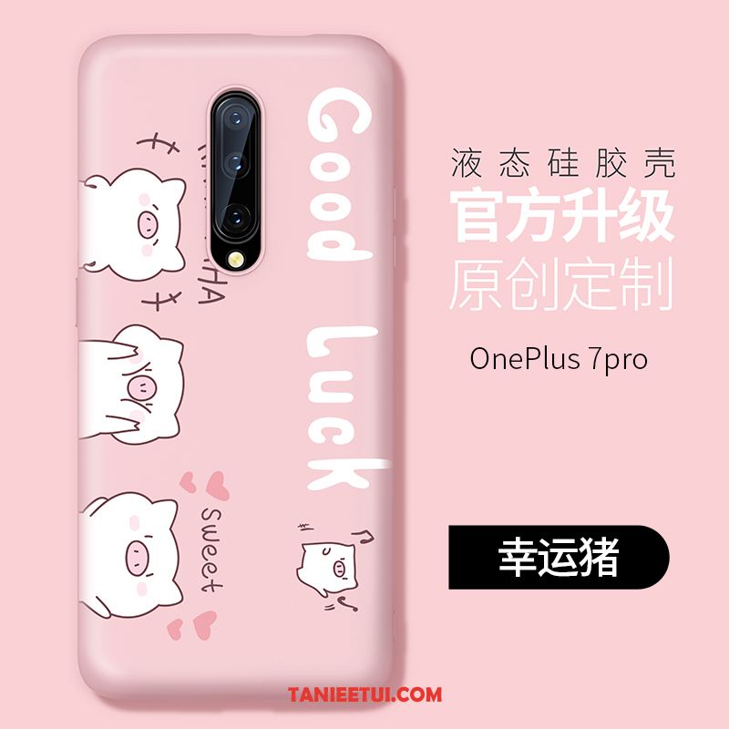 Etui Oneplus 7 Pro Nubuku Czerwony Netto Miękki, Obudowa Oneplus 7 Pro Zielony Cienkie Silikonowe