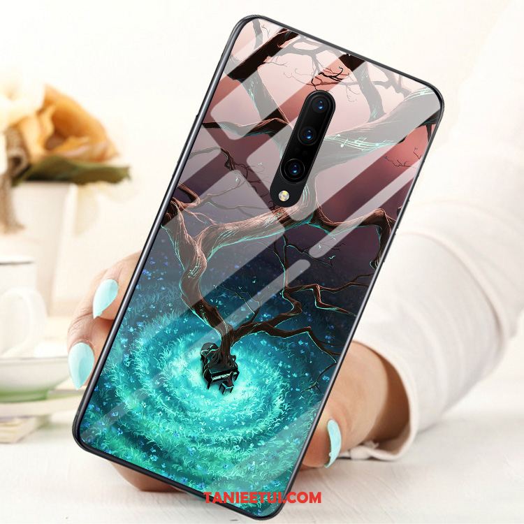 Etui Oneplus 7 Pro Ochraniacz Telefon Komórkowy Kreatywne, Pokrowce Oneplus 7 Pro Ciemno Niebieski Szkło All Inclusive