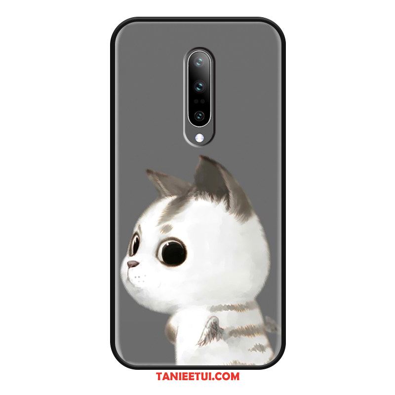 Etui Oneplus 7 Pro Piękny Szary All Inclusive, Futerał Oneplus 7 Pro Ochraniacz Kotek Anioł