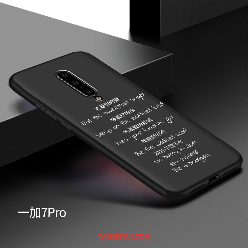 Etui Oneplus 7 Pro Silikonowe Dostosowane Miękki, Pokrowce Oneplus 7 Pro All Inclusive Ochraniacz Czarny