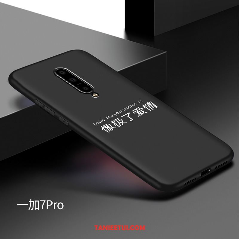 Etui Oneplus 7 Pro Silikonowe Dostosowane Miękki, Pokrowce Oneplus 7 Pro All Inclusive Ochraniacz Czarny