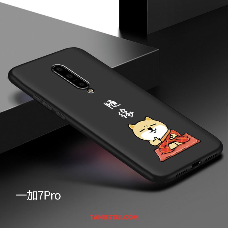 Etui Oneplus 7 Pro Silikonowe Dostosowane Miękki, Pokrowce Oneplus 7 Pro All Inclusive Ochraniacz Czarny