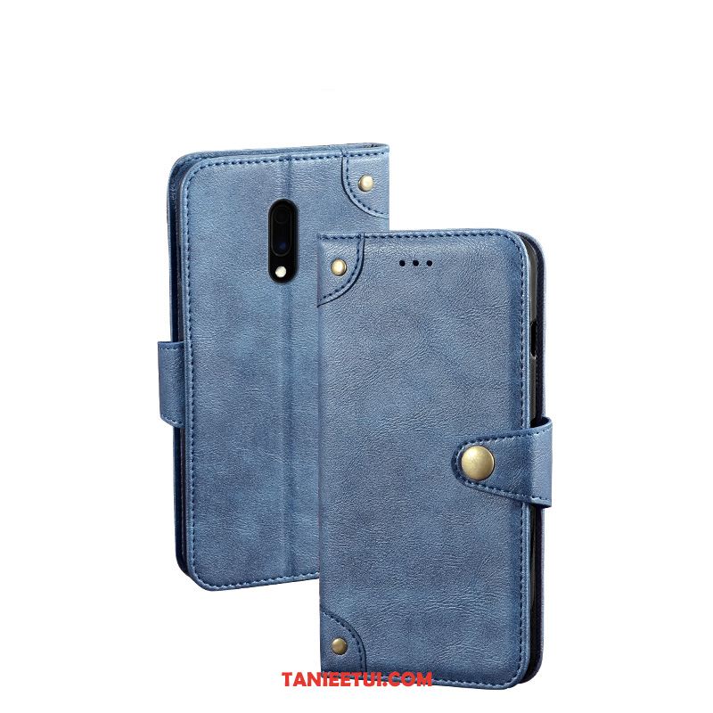 Etui Oneplus 7 Vintage Żółty Skórzany Futerał, Pokrowce Oneplus 7 Portfel Klapa Ochraniacz