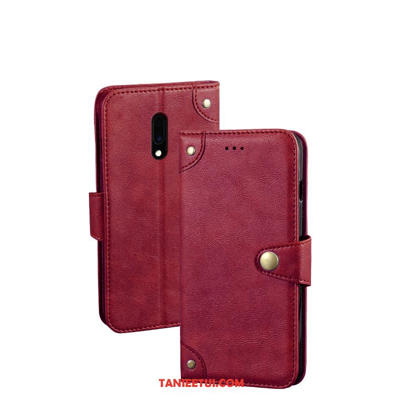 Etui Oneplus 7 Vintage Żółty Skórzany Futerał, Pokrowce Oneplus 7 Portfel Klapa Ochraniacz