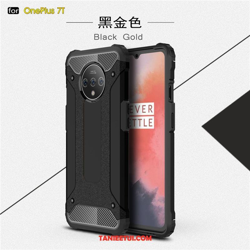 Etui Oneplus 7t All Inclusive Balon Silikonowe, Obudowa Oneplus 7t Czarny Anti-fall Pu