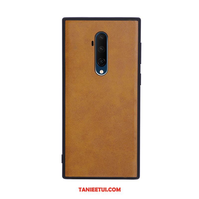 Etui Oneplus 7t Pro All Inclusive Czerwony Skóra, Futerał Oneplus 7t Pro Proste Cienkie Ochraniacz