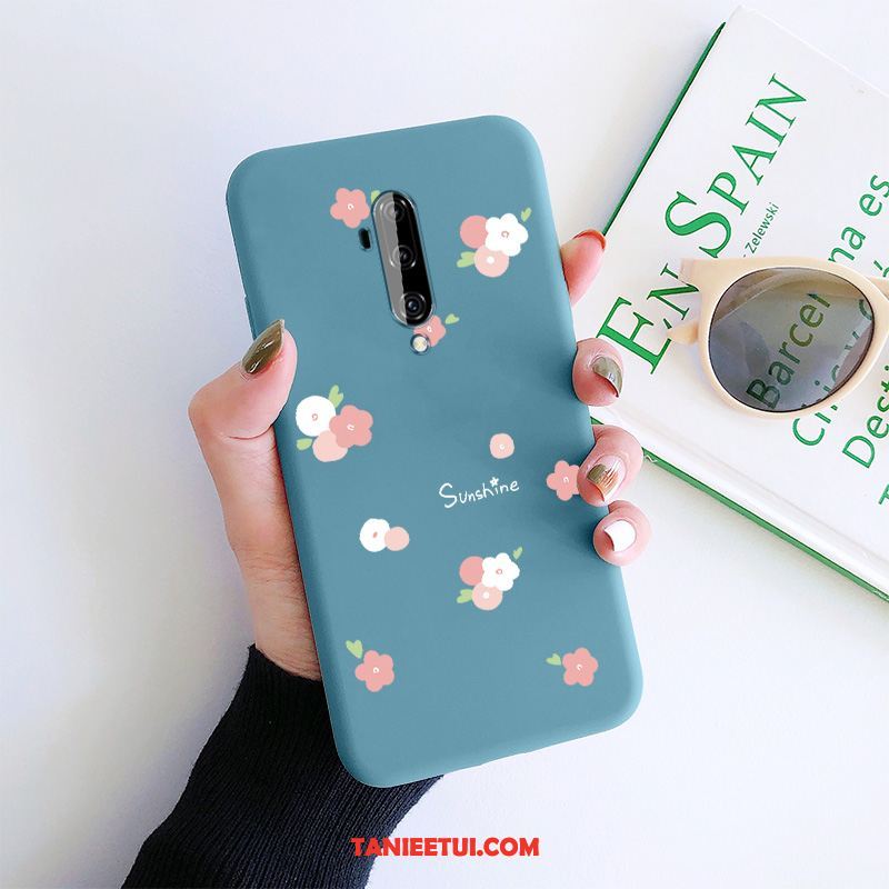 Etui Oneplus 7t Pro Czerwony Netto Kwiaty Osobowość, Pokrowce Oneplus 7t Pro Mały Niebieski All Inclusive