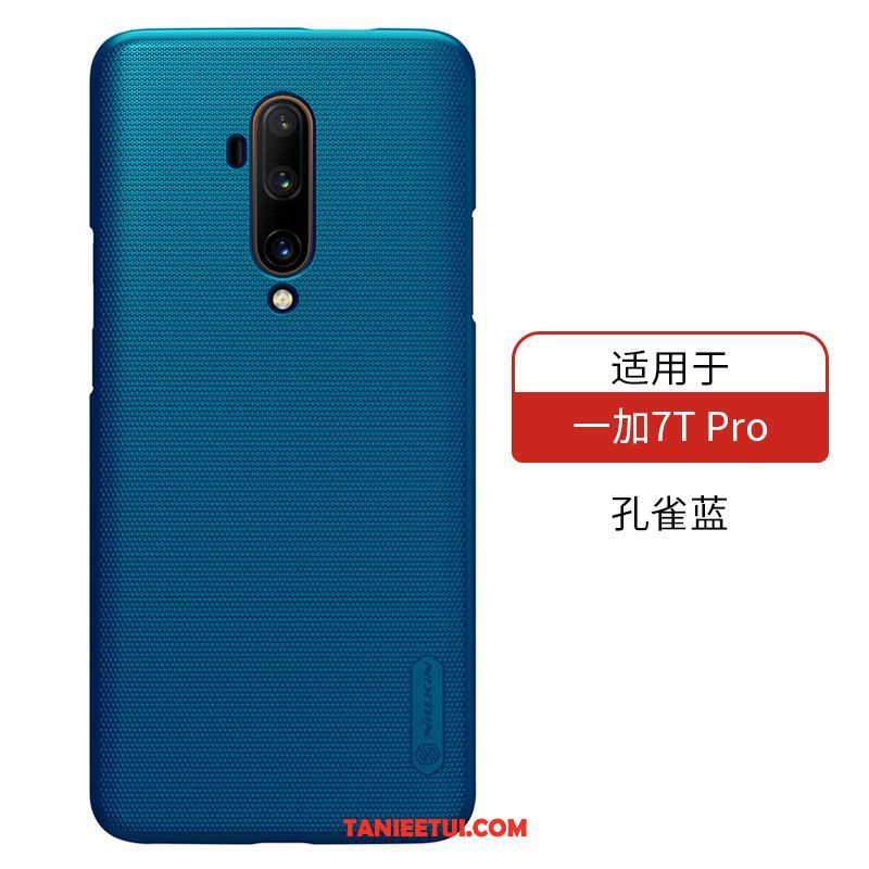 Etui Oneplus 7t Pro Niebieski Anti-fall Nubuku, Futerał Oneplus 7t Pro Ochraniacz Lekki I Cienki Trudno