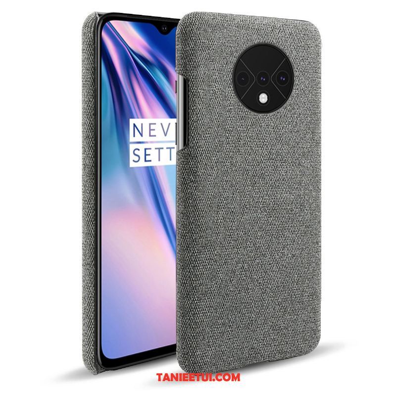 Etui Oneplus 7t Szary Telefon Komórkowy Płótno, Pokrowce Oneplus 7t Torby Ochraniacz Płótno