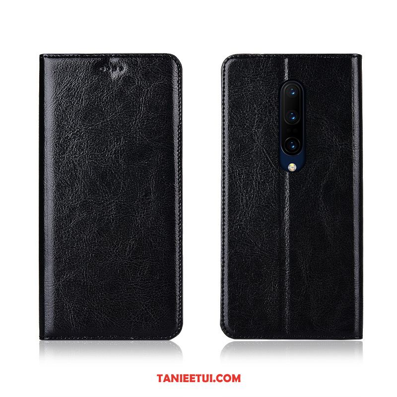 Etui Oneplus 8 Prawdziwa Skóra Nowy Silikonowe, Futerał Oneplus 8 Klapa Skórzany Miękki Braun