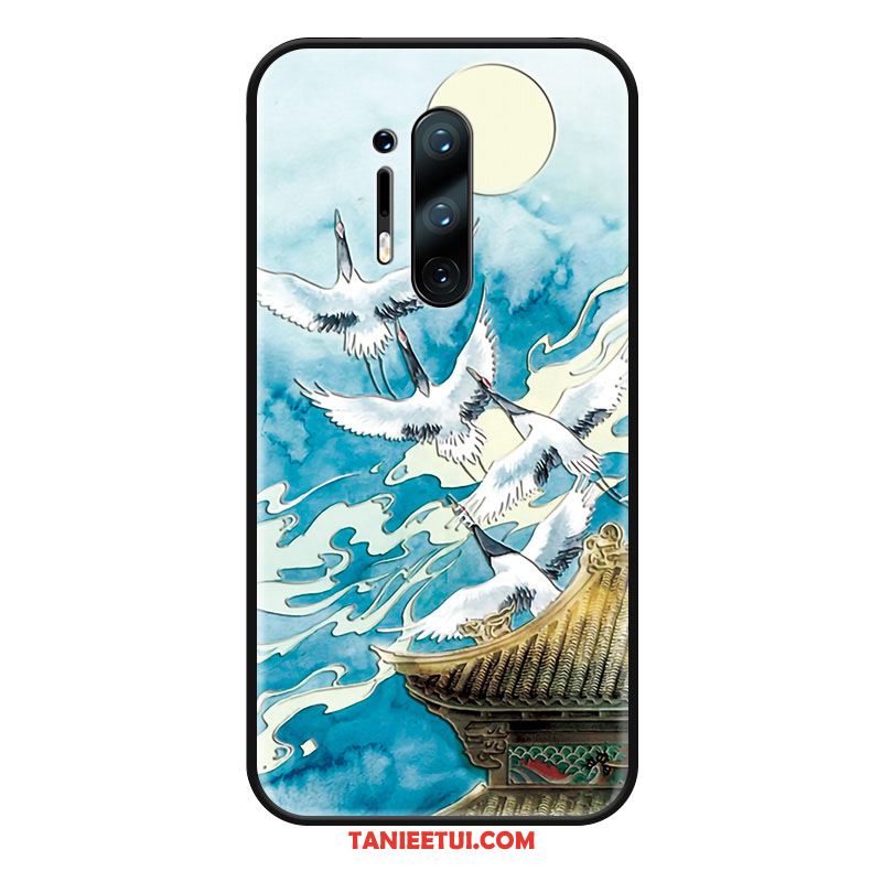 Etui Oneplus 8 Pro Chiński Styl Relief Crane, Obudowa Oneplus 8 Pro Anti-fall Telefon Komórkowy Biały