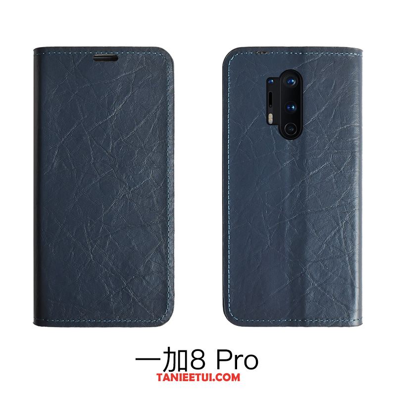 Etui Oneplus 8 Pro Skórzany Futerał Anti-fall Telefon Komórkowy, Pokrowce Oneplus 8 Pro Ochraniacz Proste Czerwony