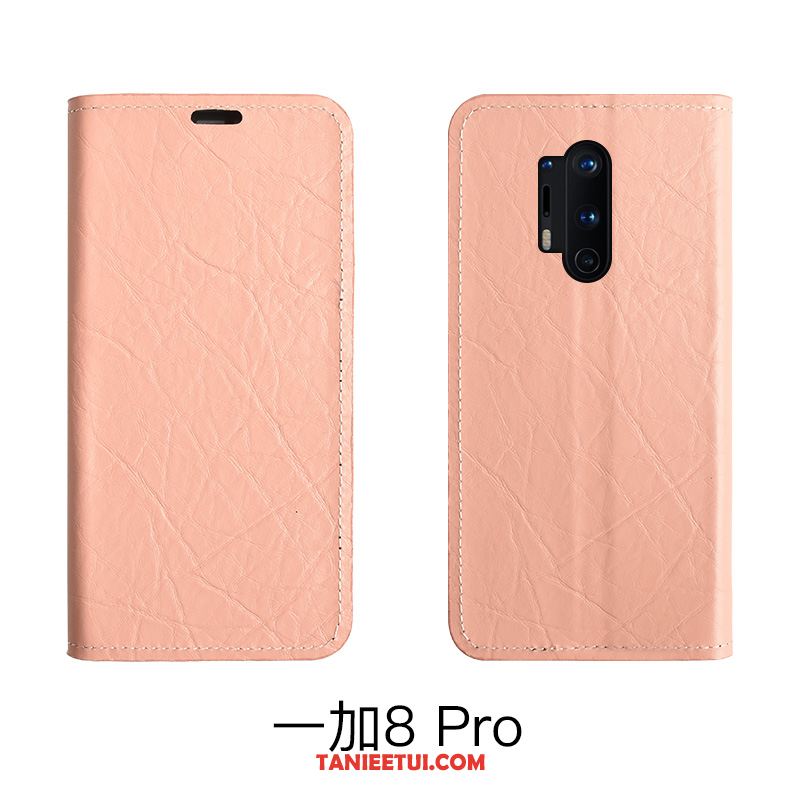 Etui Oneplus 8 Pro Skórzany Futerał Anti-fall Telefon Komórkowy, Pokrowce Oneplus 8 Pro Ochraniacz Proste Czerwony