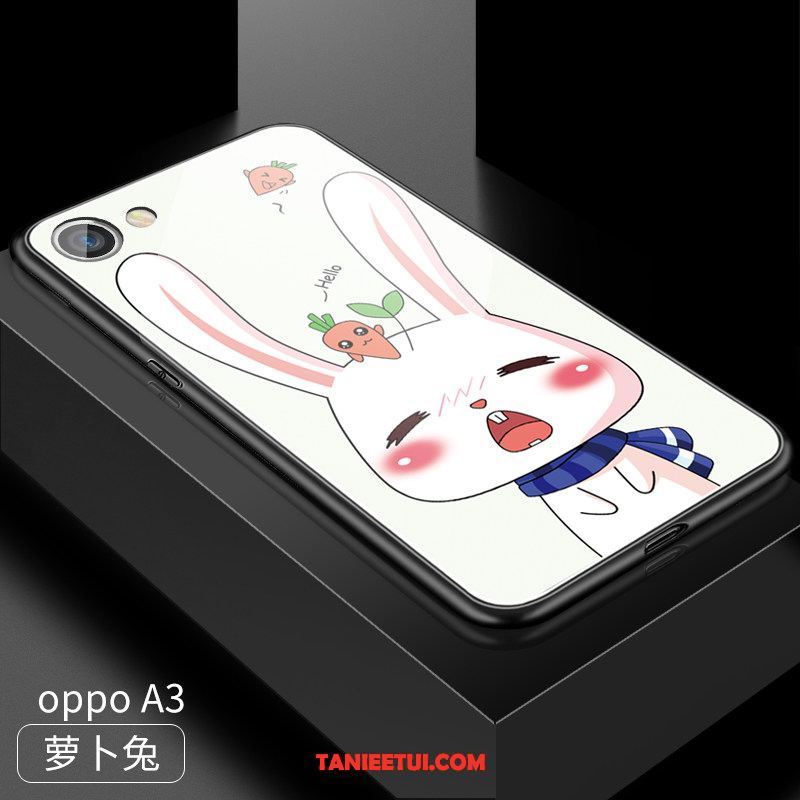 Etui Oppo A3 Czerwony Netto Kreskówka Moda, Obudowa Oppo A3 Telefon Komórkowy Nubuku Szkło