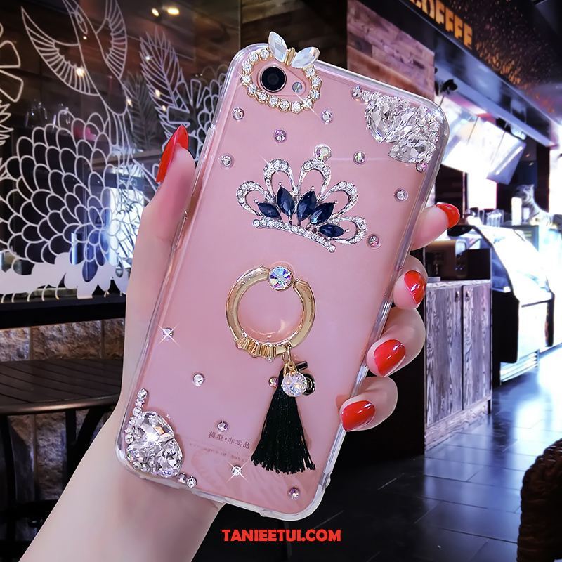 Etui Oppo A3 Miękki Rhinestone Różowe, Obudowa Oppo A3 Telefon Komórkowy Luksusowy