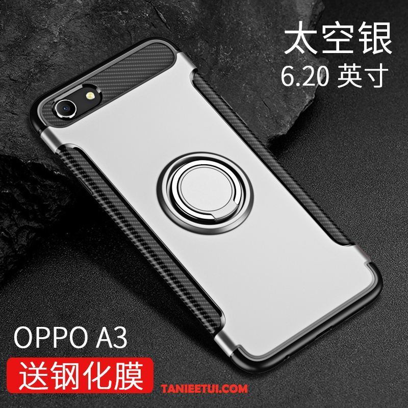 Etui Oppo A3 Na Pokładzie Chłodzenie Ring, Futerał Oppo A3 Silikonowe Czarny Ochraniacz