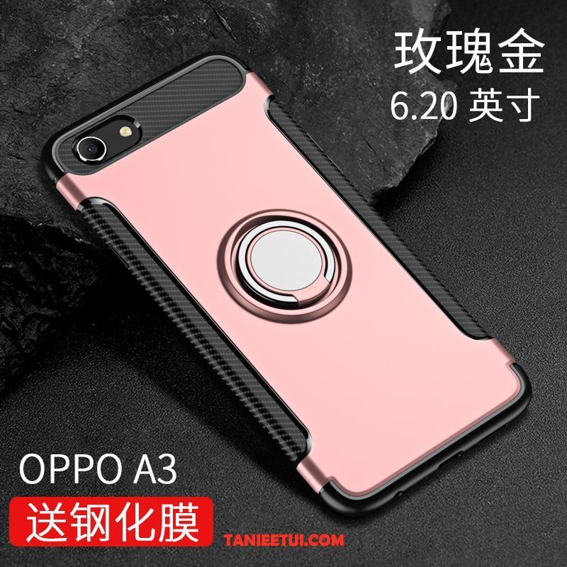 Etui Oppo A3 Na Pokładzie Chłodzenie Ring, Futerał Oppo A3 Silikonowe Czarny Ochraniacz