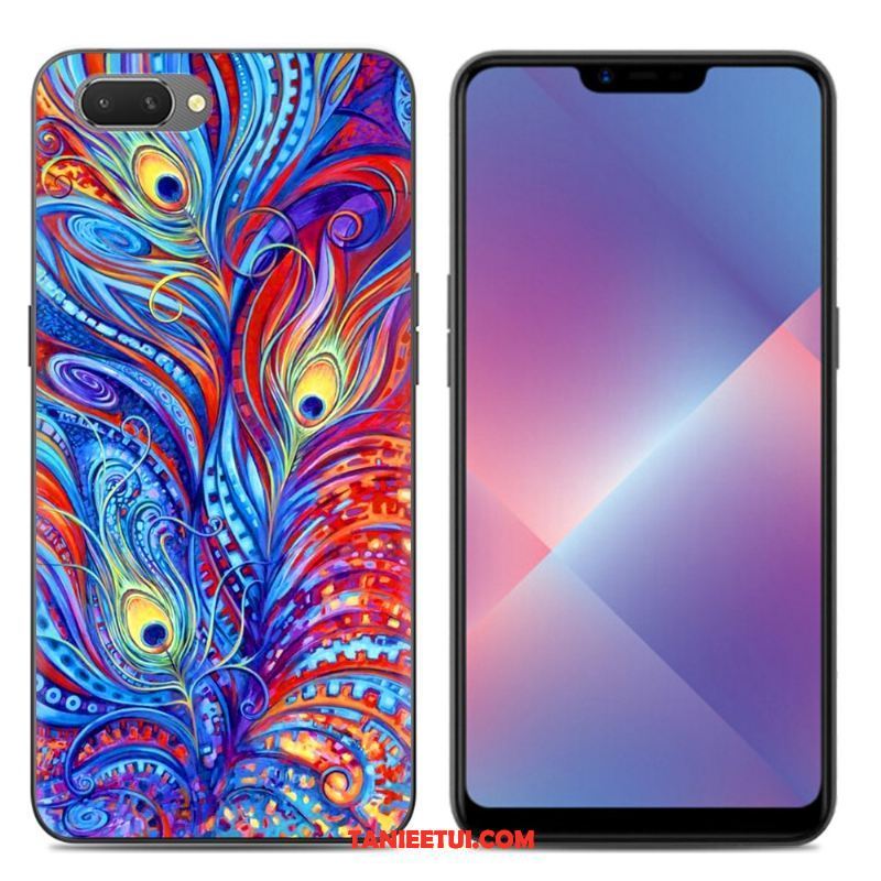 Etui Oppo A3s Kreskówka Silikonowe Telefon Komórkowy, Obudowa Oppo A3s Miękki Przezroczysty Czarny