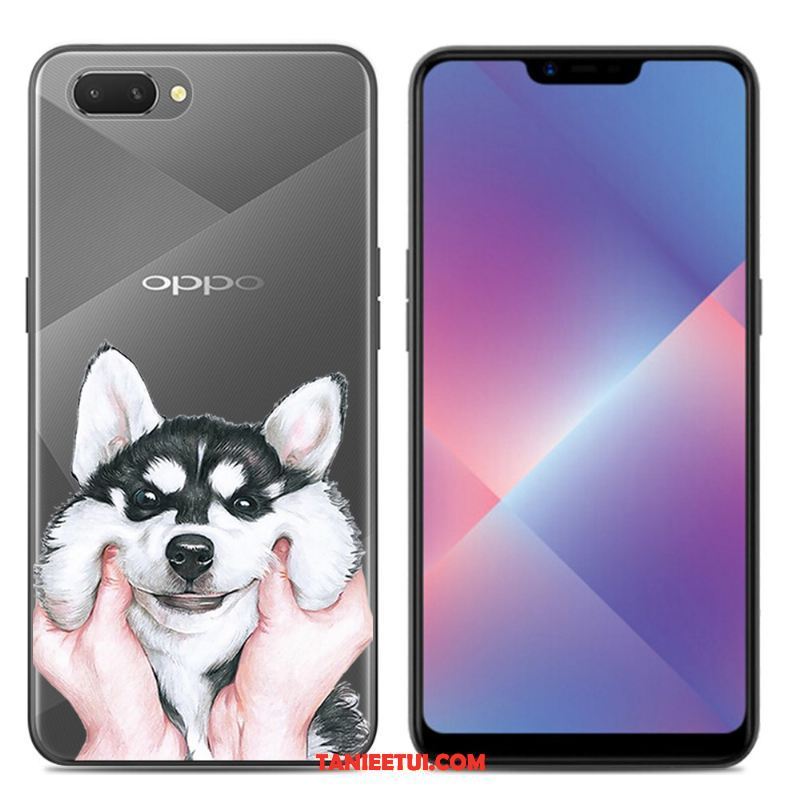 Etui Oppo A3s Kreskówka Silikonowe Telefon Komórkowy, Obudowa Oppo A3s Miękki Przezroczysty Czarny