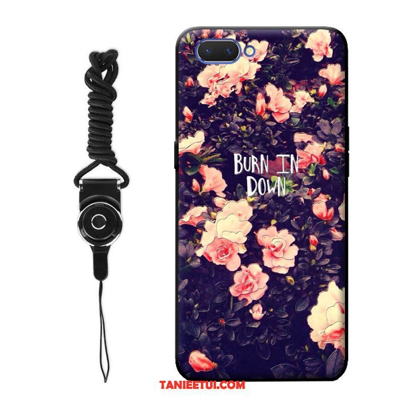 Etui Oppo A3s Różowy Telefon Komórkowy Miękki, Obudowa Oppo A3s All Inclusive Nubuku Czarny