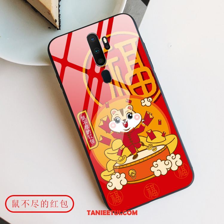 Etui Oppo A5 2020 Nowy Chiński Styl Rat, Pokrowce Oppo A5 2020 Ochraniacz Szkło Duży