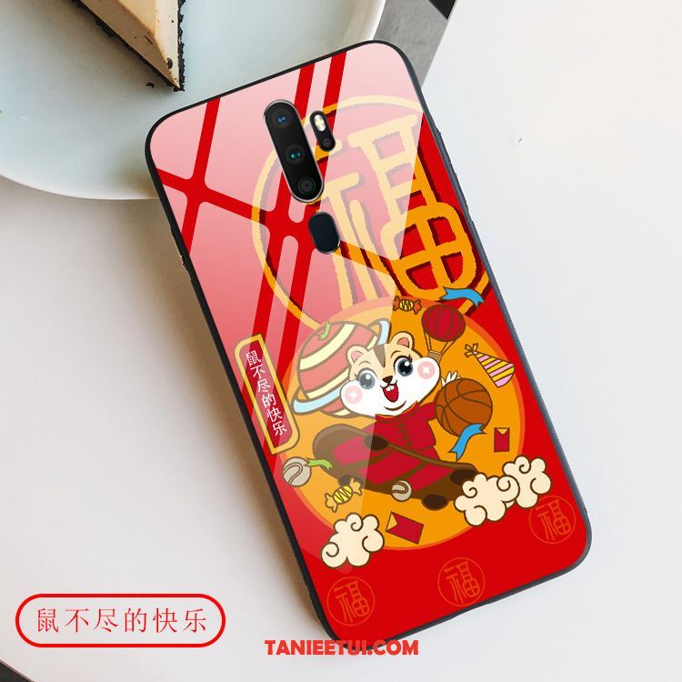 Etui Oppo A5 2020 Nowy Chiński Styl Rat, Pokrowce Oppo A5 2020 Ochraniacz Szkło Duży