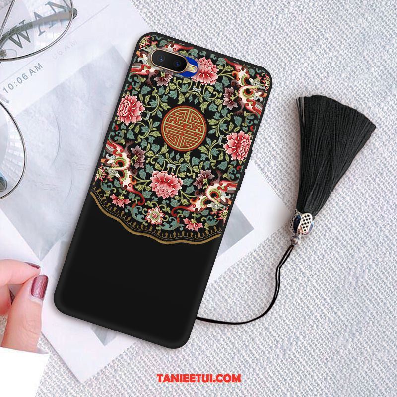 Etui Oppo A5 Czerwony Telefon Komórkowy Z Frędzlami, Obudowa Oppo A5 Vintage Tendencja All Inclusive