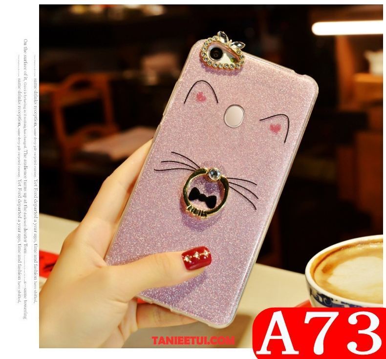 Etui Oppo A73 Anti-fall Rhinestone Piękny, Pokrowce Oppo A73 All Inclusive Telefon Komórkowy Biały