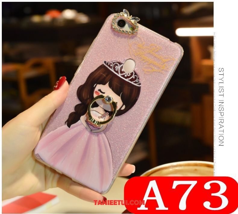 Etui Oppo A73 Anti-fall Rhinestone Piękny, Pokrowce Oppo A73 All Inclusive Telefon Komórkowy Biały