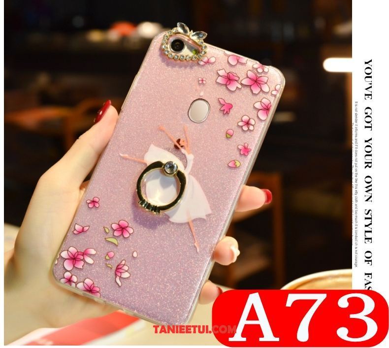 Etui Oppo A73 Anti-fall Rhinestone Piękny, Pokrowce Oppo A73 All Inclusive Telefon Komórkowy Biały