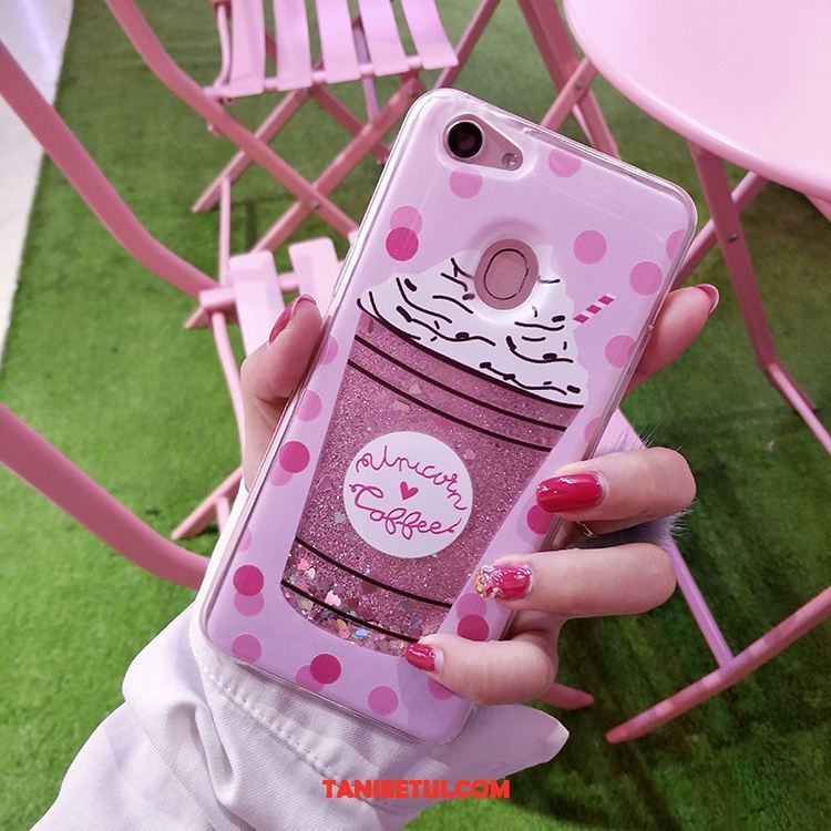 Etui Oppo A73 Czarny Tendencja All Inclusive, Pokrowce Oppo A73 Liquid Kreskówka Miękki