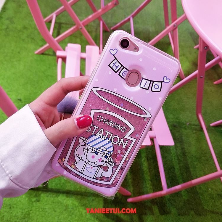 Etui Oppo A73 Czarny Tendencja All Inclusive, Pokrowce Oppo A73 Liquid Kreskówka Miękki