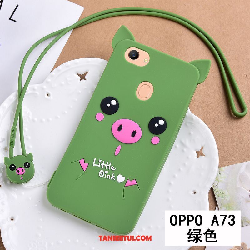 Etui Oppo A73 Miękki Anti-fall Silikonowe, Obudowa Oppo A73 Kreatywne Zielony Piękny