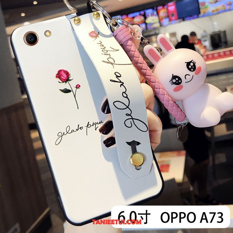 Etui Oppo A73 Miękki Kreatywne Silikonowe, Obudowa Oppo A73 Biały Modna Marka Tendencja